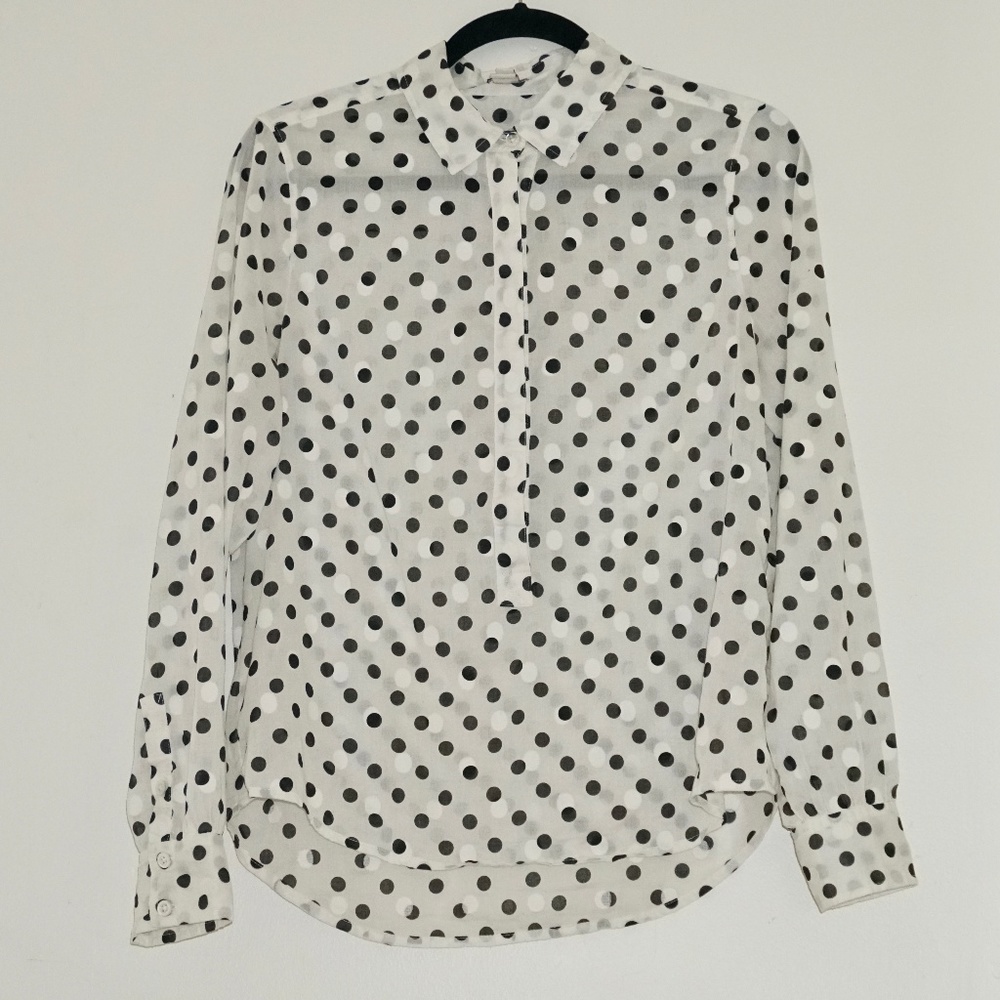 J Crew Polka Dot Blouse